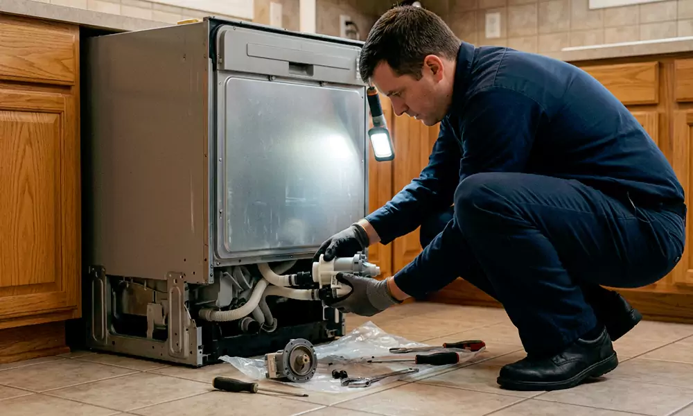 Dishwasher Pump Replacement in Westborough, MA