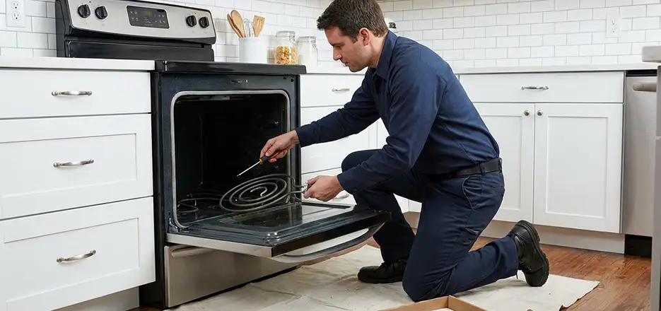 Oven Lower Heating Element Replacement in Westborough